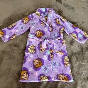 Kids Purple Frozen Robe